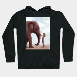 One Amazing Elephant portrait Hoodie